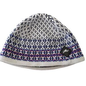 Merkley | Vintage 100% Virgin Wool Fair Isle Fleece-Lined Beanie Ski Hat